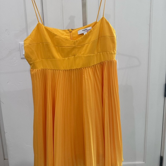 Obando Collective Yellow Pleated Spaghetti Strap Dress - Picture 9 of 10